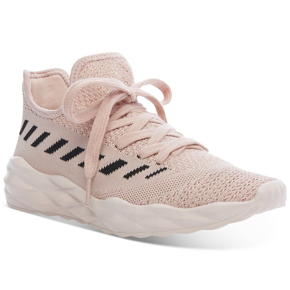 Madden Girl Radley Knit Jogger Sneakers LIGHT PINK